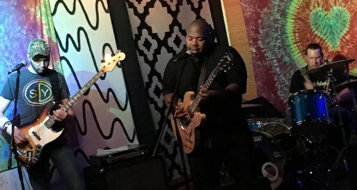 the logo aaron made,shaun burned,and russ taped back together